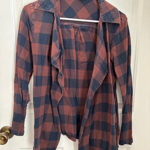 Kori Rust and black Check Flannel Shirt